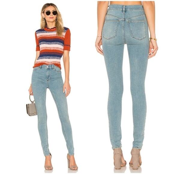 Free People Denim - Free People High Rise Long And Lean Skinny Jeans